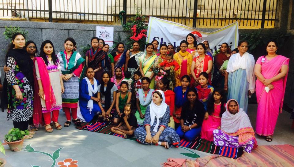 With the members of Shakti Shalini NGO